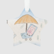 Trois porcelets mignons sur la plage