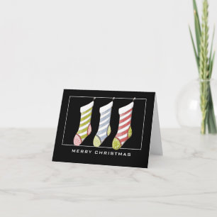 Trois restes de Noël Joyeuse carte de Noël