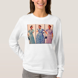 trois robes 1953 - vêtements vintages avant et arr