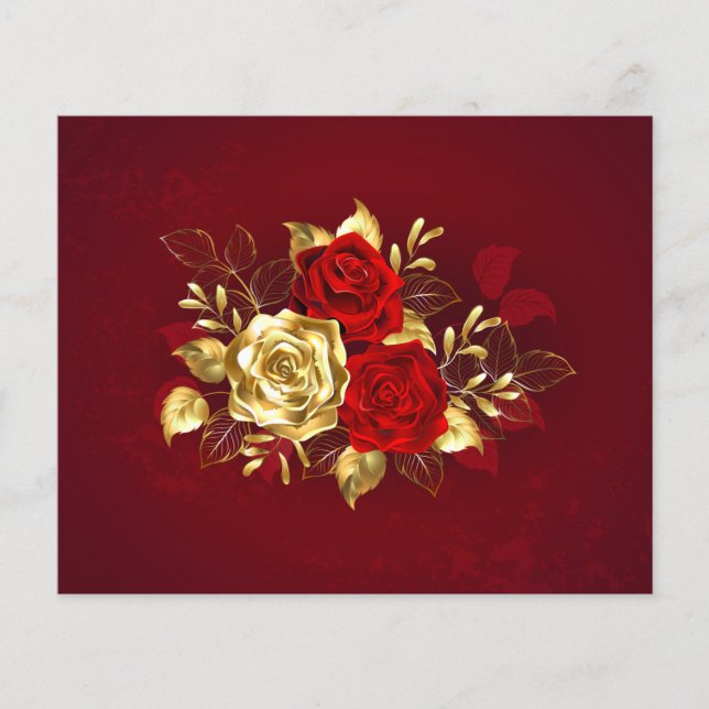 Trois Roses de bijoux (Devant)