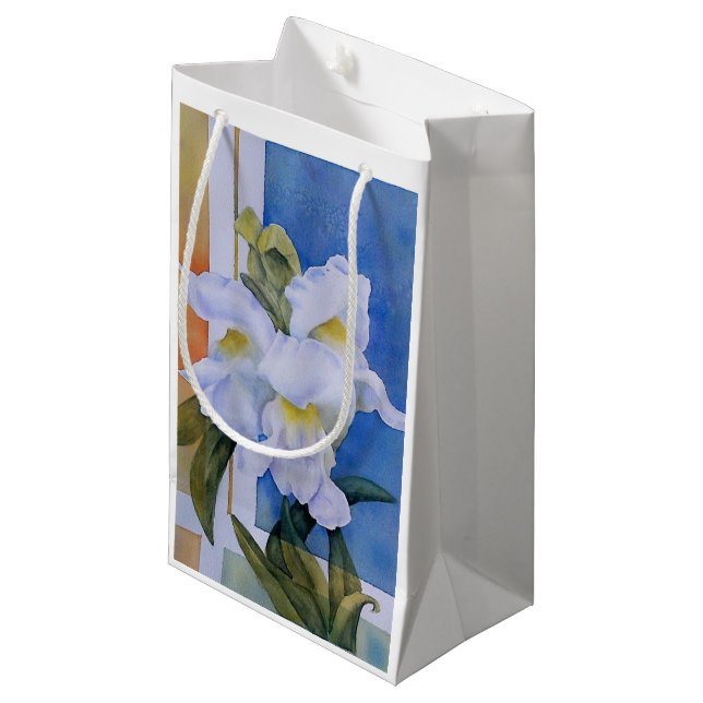 TROIS SAC CADEAU EN SNAPDRAGONS BLANCS (Devant Angle)