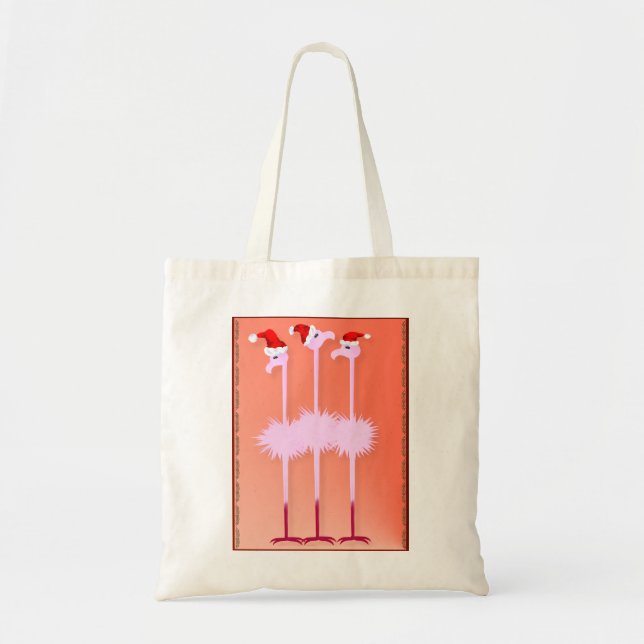 Trois sacs de Flamants roses de Noël (Devant)