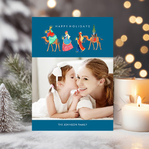 Trois Sages Noël Carte de vœux photo