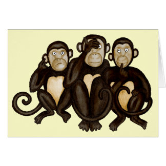 Trois singes sages