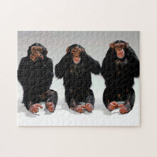 Trois Singes Sages, Puzzle Jigsaw