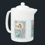 Trois sirènes célestes théière<br><div class="desc">© Molly Harrison,  www.mollyharrisonart.com S'il vous plaît voir mes tasses correspondantes et d'autres goodies!</div>