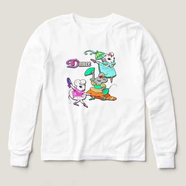Trois Souris Danseuses – Trio de Ballet Dessiné  (Motif recto)