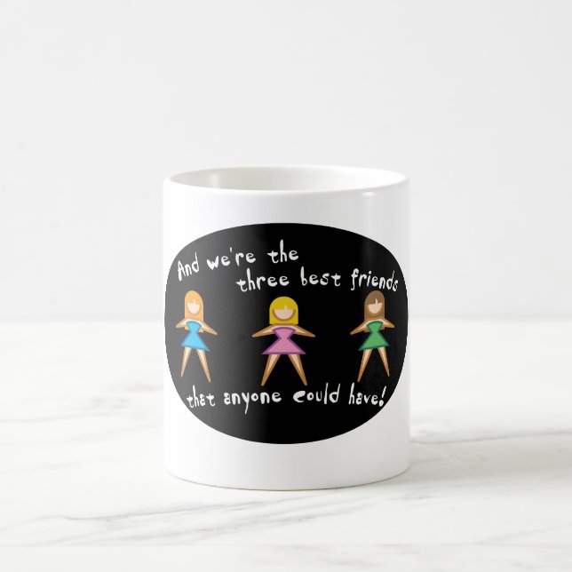 Trois tasses de meilleurs amis (Centre)