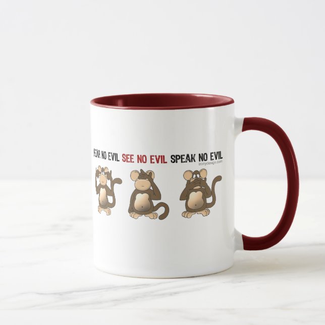 Trois tasses sages de singes (Droite)