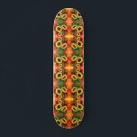 Trois Tournesols Peinture Skateboard<br><div class="desc">Beau Trois Tournesols</div>