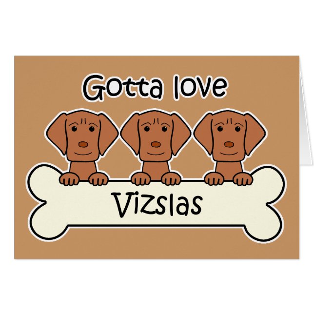 Trois Vizslas (Devant Horizontal)