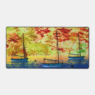Trois voiliers Automne Sky Fall Scène