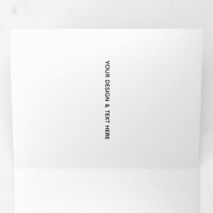 Trois Volets Carte de remerciement pour enseignant minimaliste 