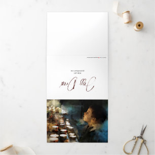 Trois Volets Carte de voeux 5x7, cadeau pour les prêtres, diacr