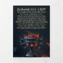 Coupe de Tremblement Triptyque Carte KJV