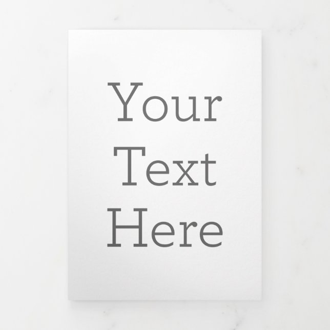 Trois Volets Créez votre faire-part à pliage vertical (Page de couverture)