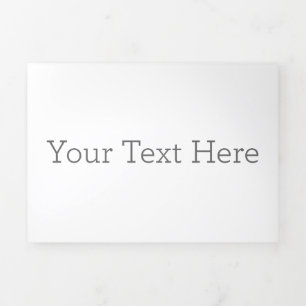 Trois Volets Créez votre propre invitation pliable en 5" x 7" e