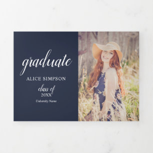 Trois Volets Faire-part Tri-Fold