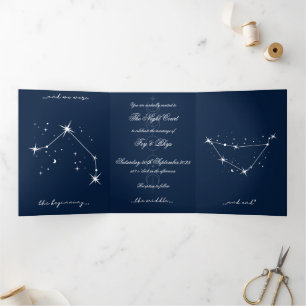 Trois Volets Invitation à un mariage romantique BookTok - Bélie
