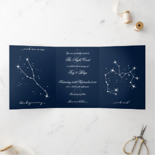 Trois Volets Invitation à un mariage romantique BookTok - Tauru
