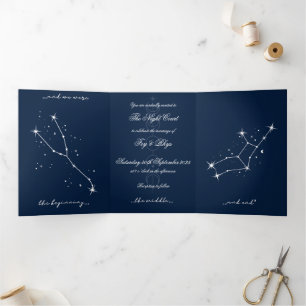 Trois Volets Invitation à un mariage romantique BookTok - Tauru