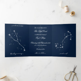 Trois Volets Invitation à un mariage romantique BookTok - Tauru