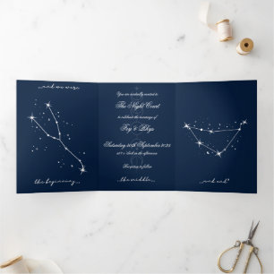 Trois Volets Invitation à un mariage romantique BookTok - Tauru