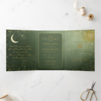 Trois Volets Invitation de mariage Barbara + Tim Trifold R14