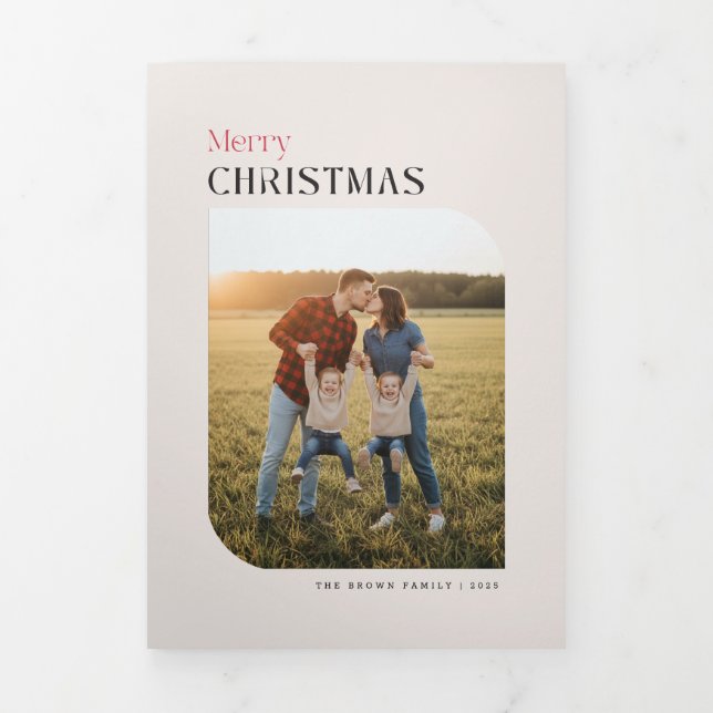 Trois Volets Invitation pliable lettre trifold à plusieurs phot (Page de couverture)