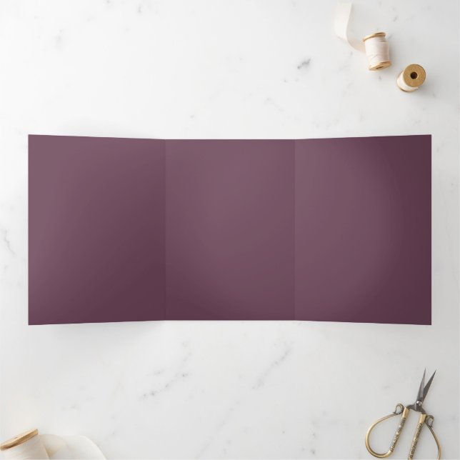 Trois Volets Invitation Trifoliée Minimaliste Élégante (Intérieur)