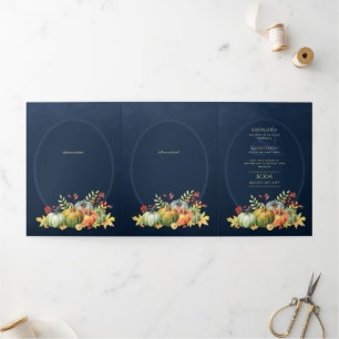 Trois Volets Nuestra Boda 6 pages Mariage espagnol Invitation