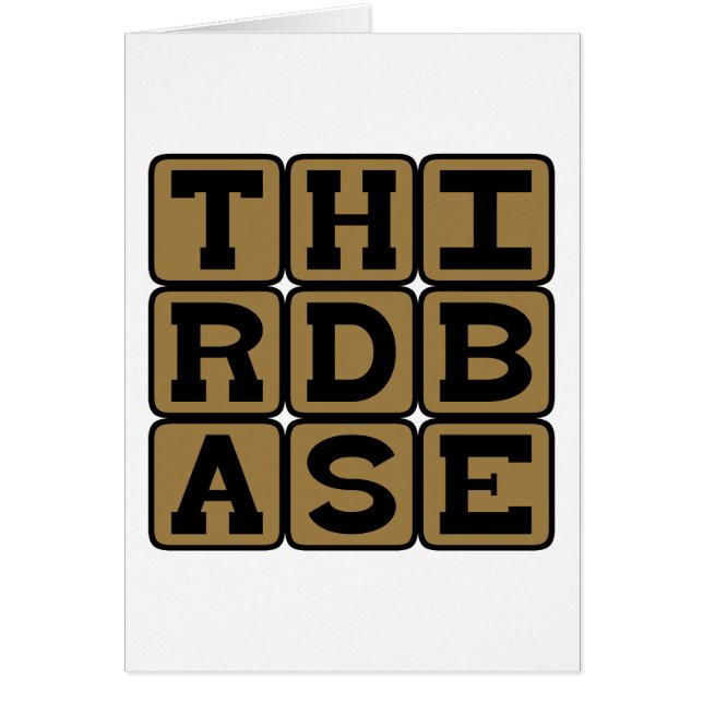 Troisième base, position de baseball (Devant)
