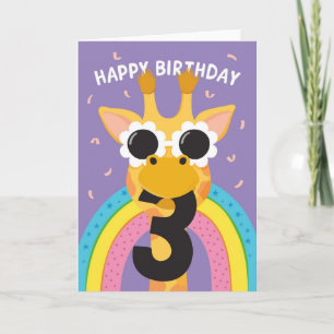 Troisième carte d'anniversaire