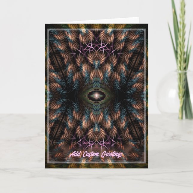 Troisième carte de voeux d'art fractal (Devant)