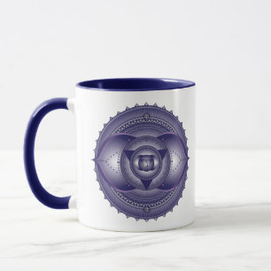 Troisième Oeil Chakra Mandala Deux Tons Mug
