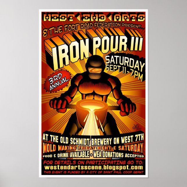 Troisième Poster annuel West 7th Iron Pour 2010 (Devant)