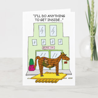 Trojan de la carte de voeux du vendeur à froid