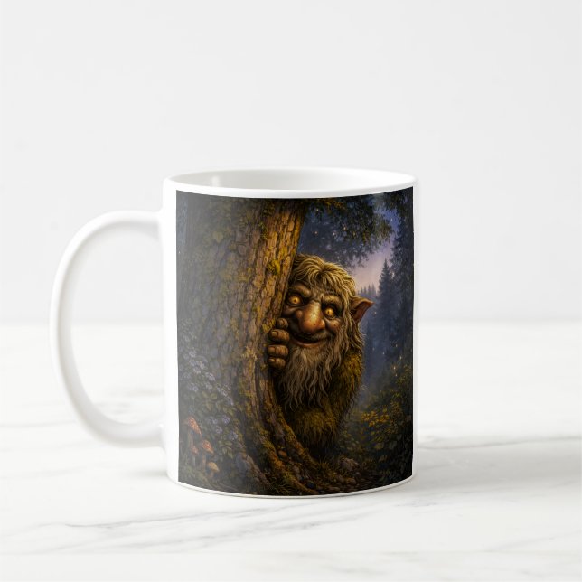 Troll norvégien indiscret, tasse à café (Gauche)