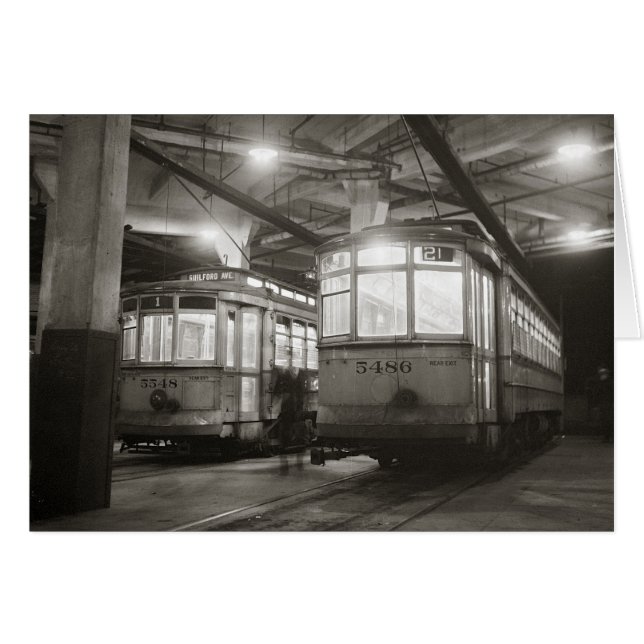 Trolleys au terminal, 1943 (Devant horizontal)