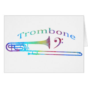 Trombone avec la clef basse