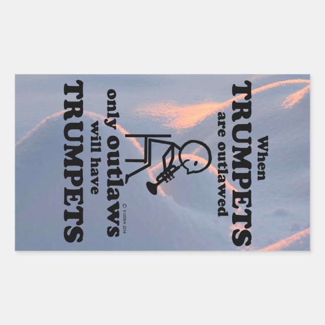 Trompettes hors-la-loi Sticker rectangulaire (Devant)