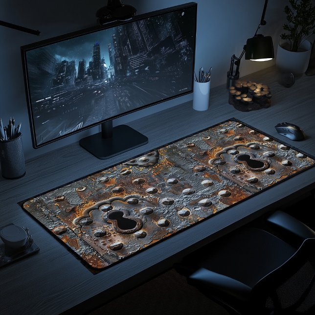 Tronc médiéval Rustique Fer à imprimer Bureau Mat (Créateur téléchargé)