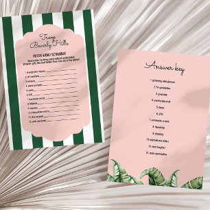 Troop Beverly Hills Word Scramble Douche Jeu