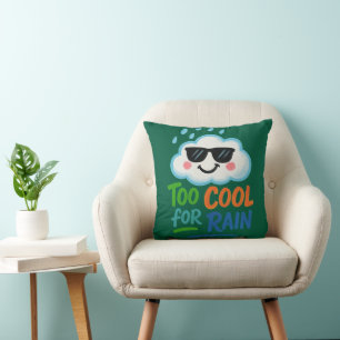 Trop Cool pour la Pluie Coussin Jeté Nuage Migno