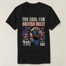 Trop Cool pour les Règles Britanniques T-Shirt Pug