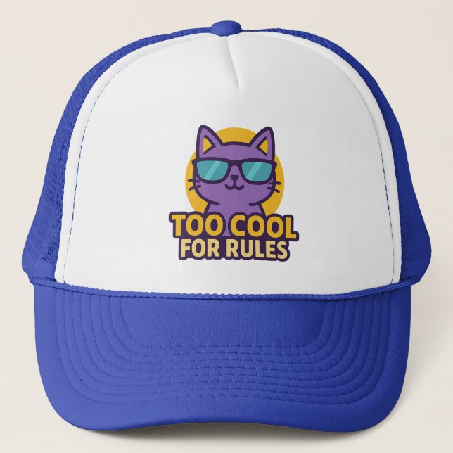 Trop Cool pour les règles Casquette animal de dess (Devant)