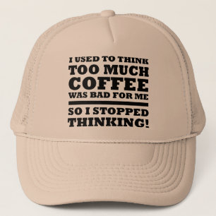 Trop de café Funny Ball Casquette Trucker Chapeau