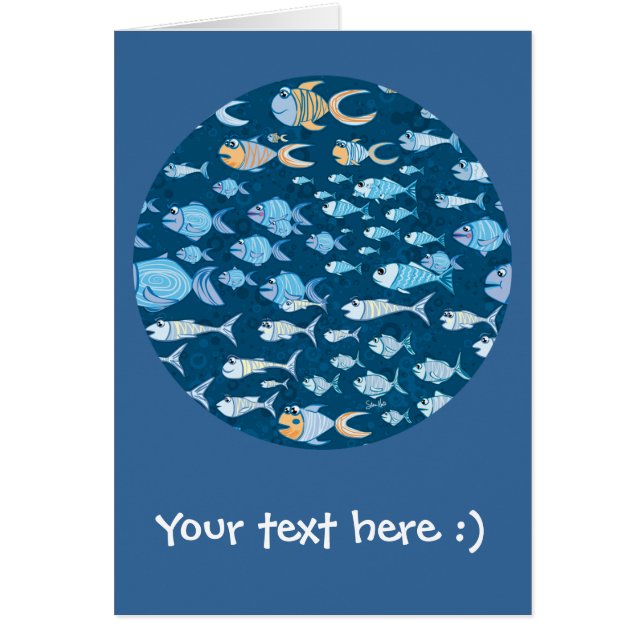 Trop de carte postale de poissons (Devant)