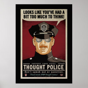 Trop de réflexion Poster de police
