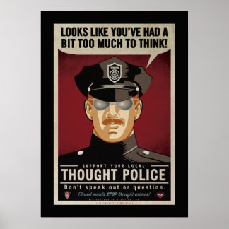 Trop de réflexion Poster de police